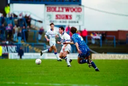 Jason Reece in pursuit of the ball