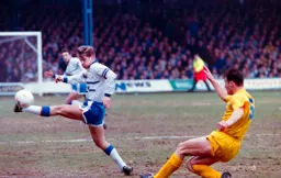 Julian James gets his leg in the way