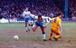 Scott Oakes about to stumble