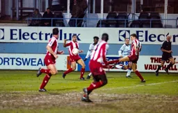 Martin Williams tries to bend an effort into the corner