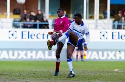 Marvin Johnson first to the ball