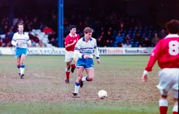 Julian James moving through the middle of the park