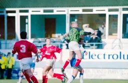 Barnsley keeper gets to the ball first