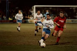 Phil Gray thunders in a shot