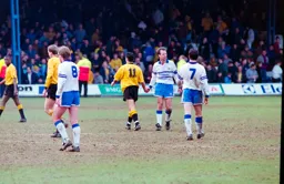 Trevor Peake with an end of game handshake