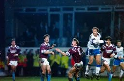 David Preece gets above the West Ham defence