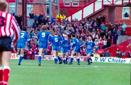 David Preece celebrates his goal