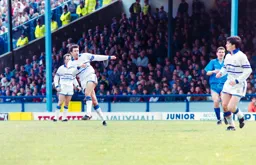 John Dreyer with a piledriver