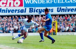 Martin Williams turns his man