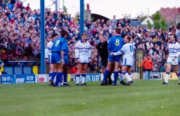 Referee straps in to quieten the situation
