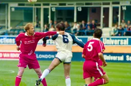 John Dreyer gets his header in first