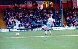Alan Harper plays a cross field pass