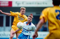 Paul Dickov keeps his eyes on the ball