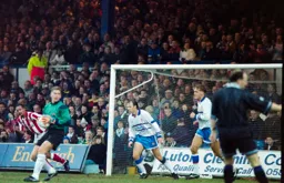 Juergen Sommer safely holds on to the ball