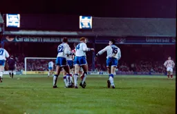 The scoreboard is not working but John Hartson has just made the score 6-2