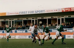 Paul Telfer sends Pat Nevin the wrong way