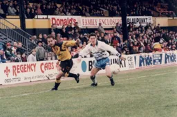 Concentration is eched on the face of Paul Telfer