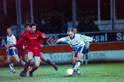 David Preece gets a shot away