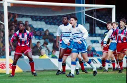 Paul Telfer waits for a corner