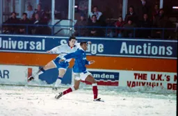 Ceri Hughes lets fly for the third