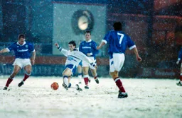 Ceri Hughes wins the ball