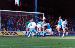 Julian James and Mark Burke cause panic in the City defence