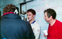 Scott Oakes is interviewed by Sky Sports along with David Pleat