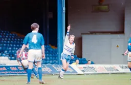 Kerry Dixon celebrates his second goal