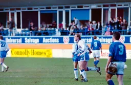 Kerry Dixon turns to celebrate