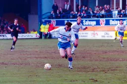 Tony Thorpe on his own in midfield