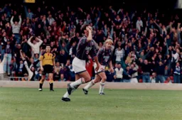 Scott Oakes celebrates after netting the Town's first goal