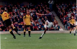 Scott Oakes scores the Town's first goal