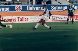 Dwight Marshall slots home the second goal