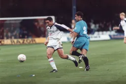 Paul Telfer speeds through the Derby defence