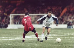 Scott Oakes skips past a Charlton defender