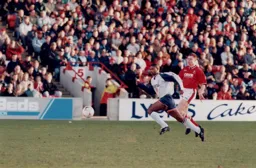 Dwight Marshall escapes the Barnsley defence