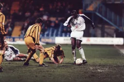 Mitchell Thomas shows his dribbling skills