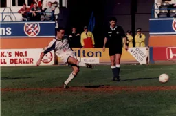 Scott Oakes nets the Town's second from the spot