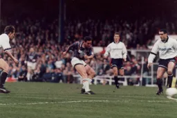 Paul Telfer fires in a shot