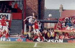 John Taylor heads in the Town's leveller