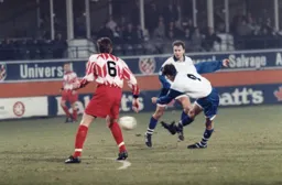 John Taylor fires in a shot