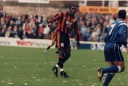 Mitchell Thomas the scorer of the Town's second goal