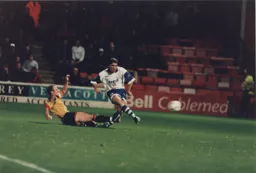 Tony Thorpe gets in a second half shot but no way through