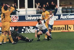 Tony Thorpe on target again to give the Town the lead