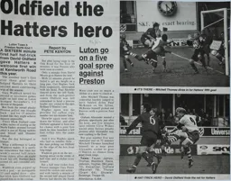Match Report: Luton Town FC vs Preston North End (22 Feb 1997)