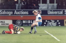 Oldfield is thwarted as Wycombe start what will become a pattern of frustrating the Town at the Kenny, holding us to a goalless draw