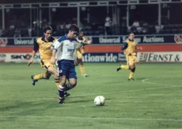 Tony Thorpe looking to unleash a shot at goal