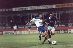 Sean Evers in action on what was a frustrating evening for the Town