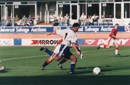 Phil Gray scores Town`s second goal