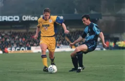 Julian James makes a break into the Wycombe half